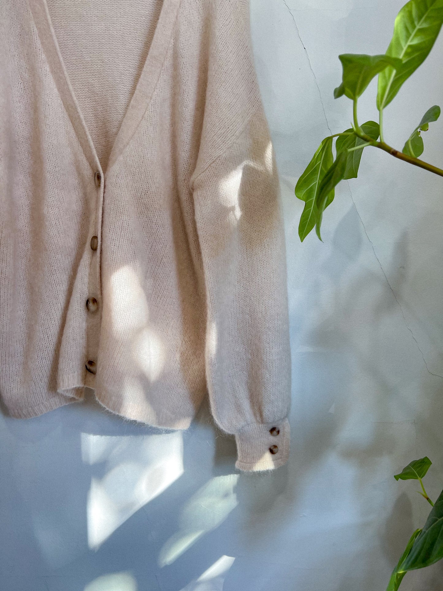 Sezane "Mia Cardigan in Natural" (Size M/L)