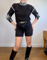 COS Black Denim Shorts (Size 30)