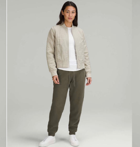 Lululemon  "Non-Stop Reversible Bomber Jacket" (Size 8)