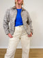 Abercrombie & Fitch "Floral Jacquard Jacket with Corduroy Collar" (Size S/M)