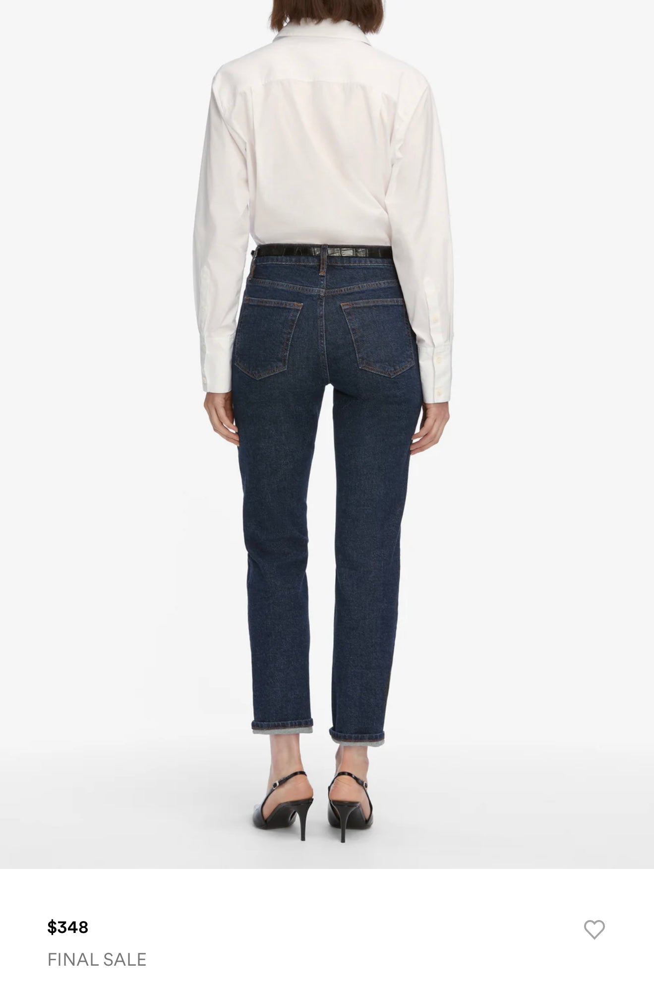 FRAME "The Borrowed Denim Jeans in Dark Wash" (Size 28)