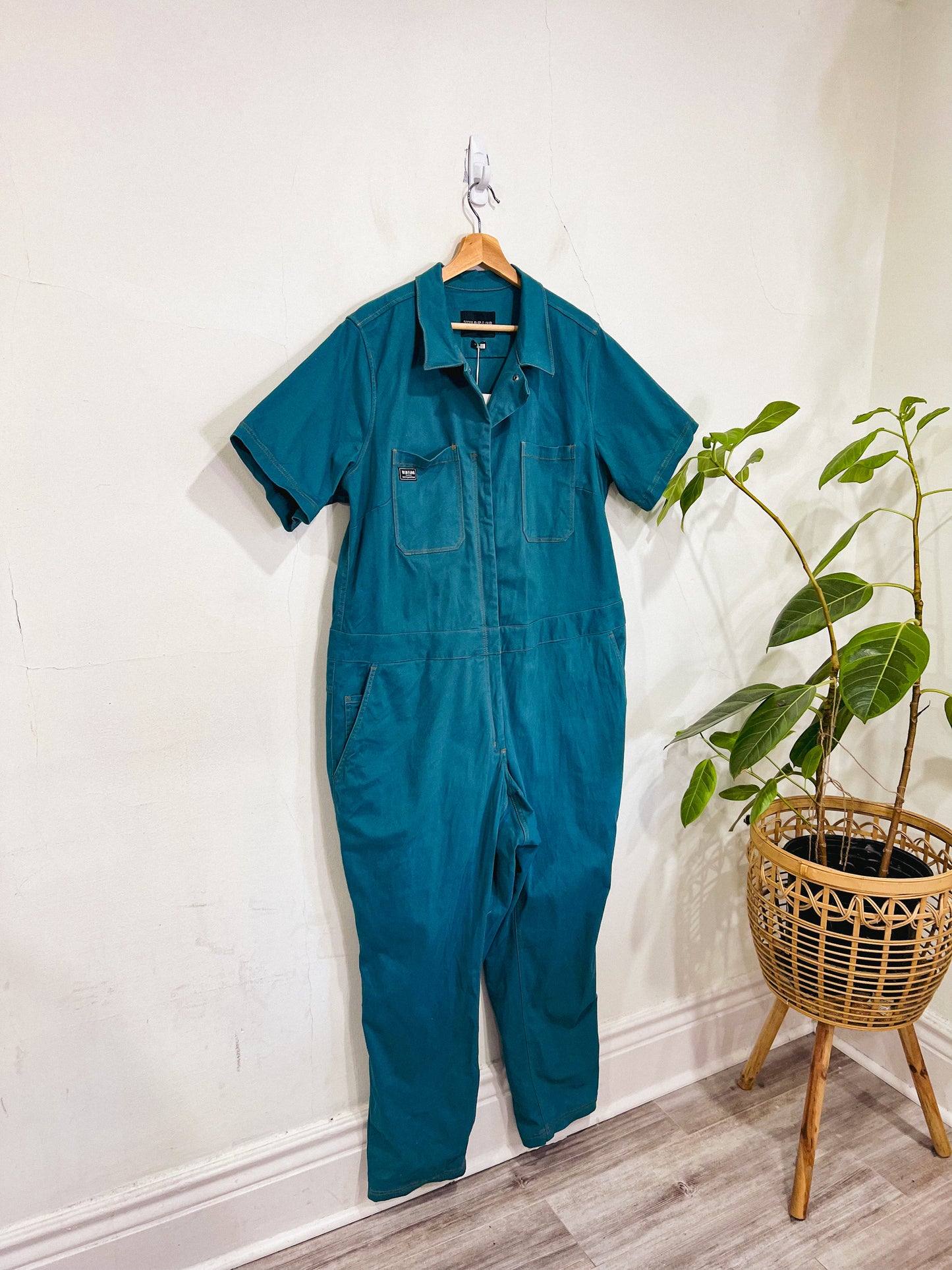 WILDFANG "The Essential Coverall in Dark Teal" NWT (Size 1X)