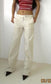 Peachy Den "The Dita Trouser in Ecru" NWT (Size S)