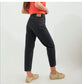 Denim Forum "The Gia High Rise Carrot Jeans in Black Denim" (Size 24)