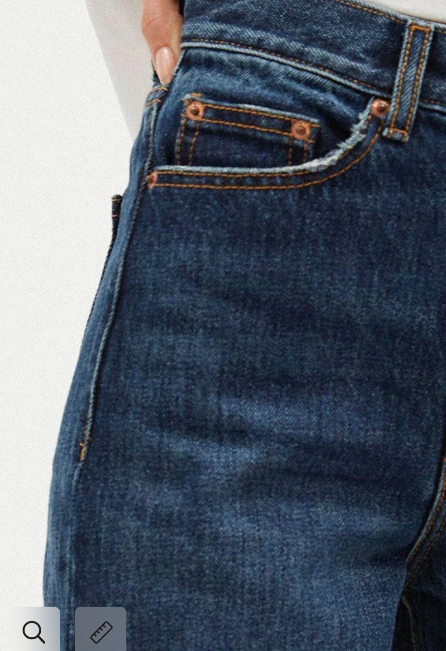 DR.DENIM "Echo Straight Jeans in Dark Canyon" (Size 28)