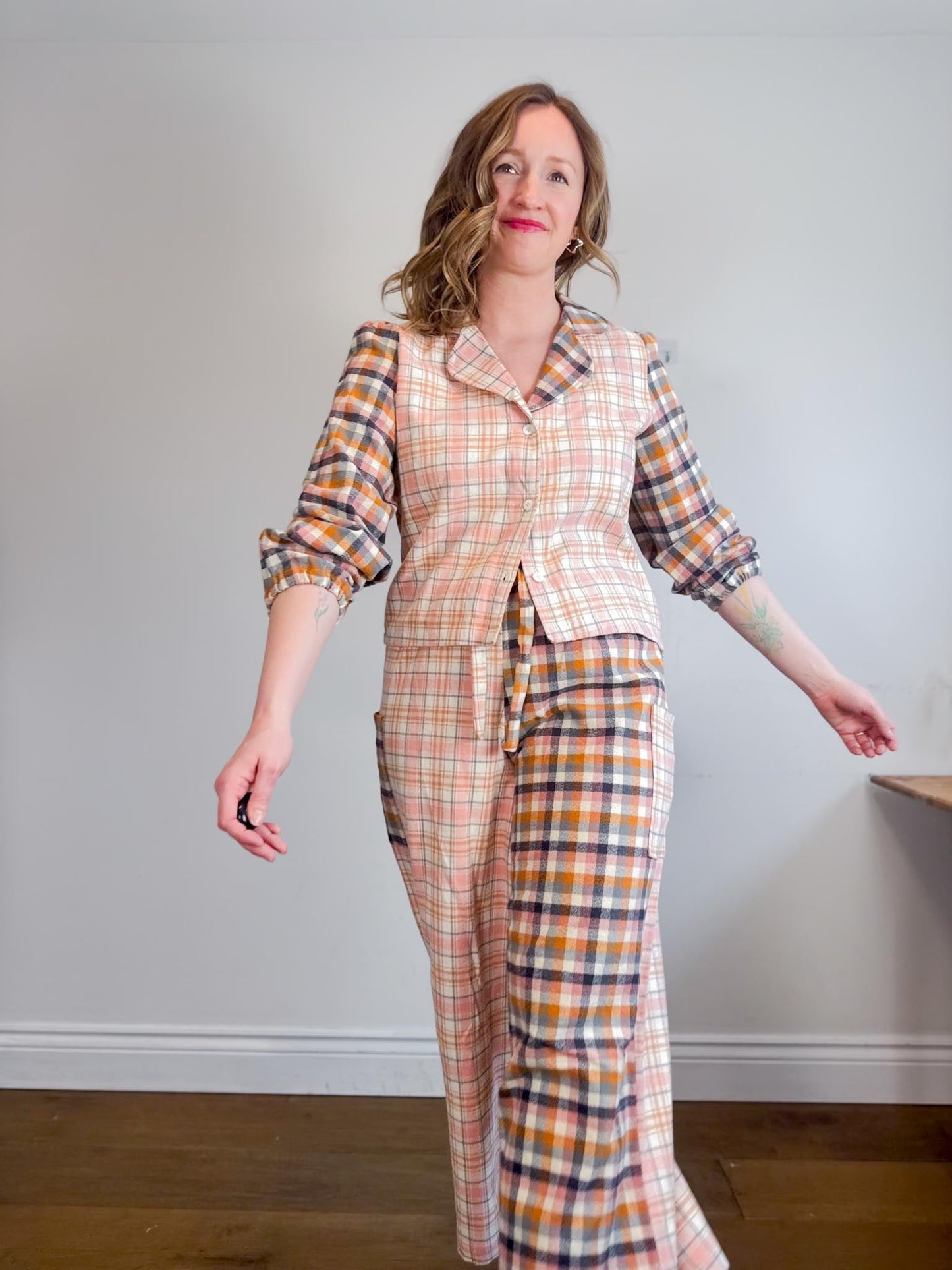 Onderbroeks Slow Fashion Flannel Patchwork Pants PANTS ONLY (Size XS-M)