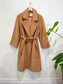 Abercrombie & Fitch "Double-Cloth Belted Wool-Blend Coat (Size S/M)