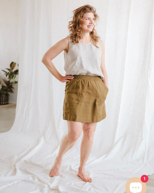 Cedar & Vine Slow Fashion "The Essential Tank in White" (Size XS-S)