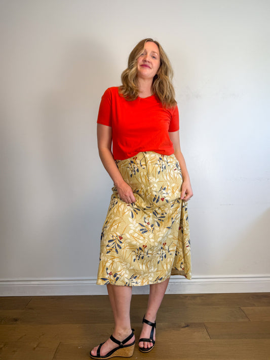 Sezane Cotton T-Shirt in Red (Size L)