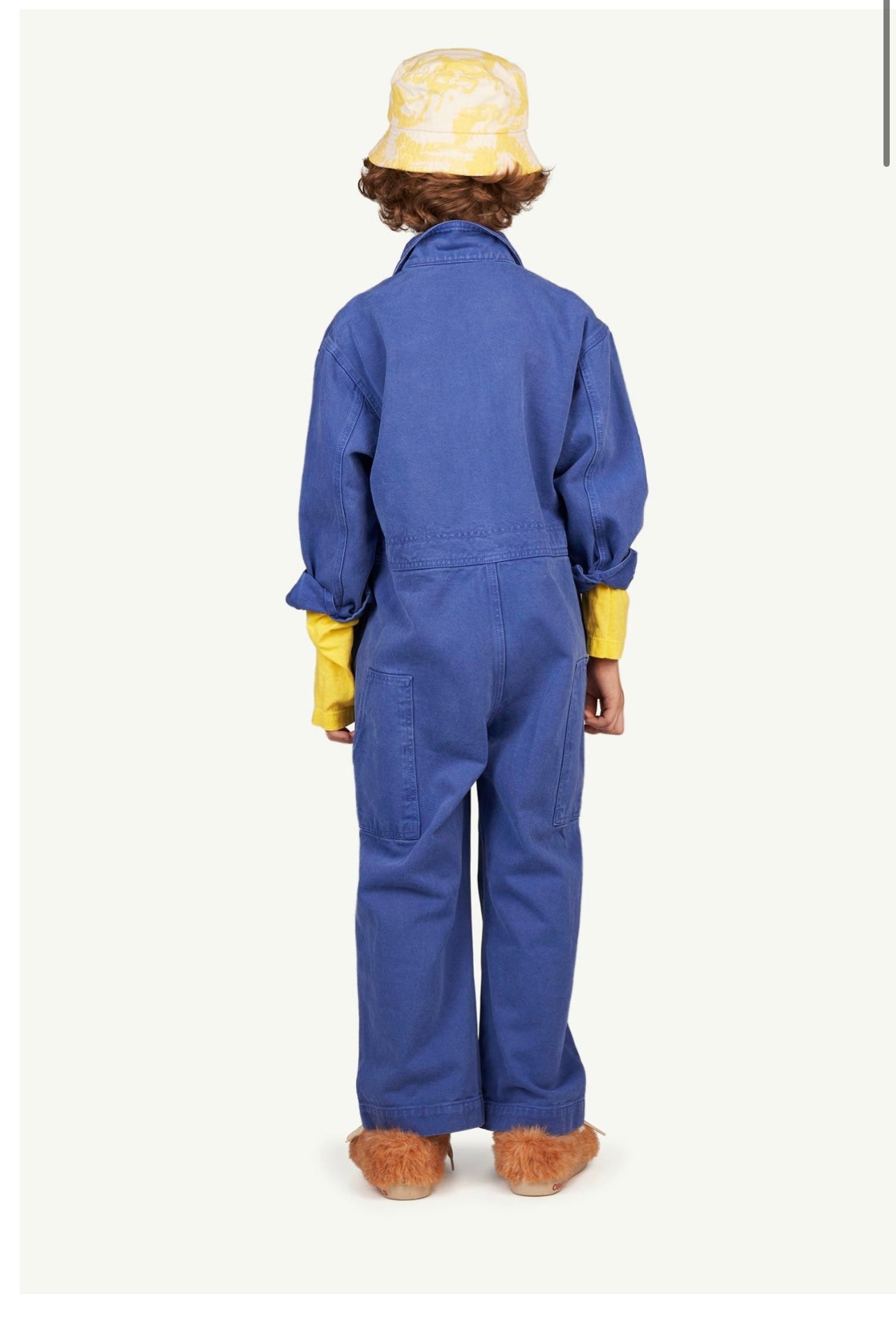 The Animal Observatory Slow Fashion  "Blue Grasshopper Jumpsuit" (Size 4Y) KIDS