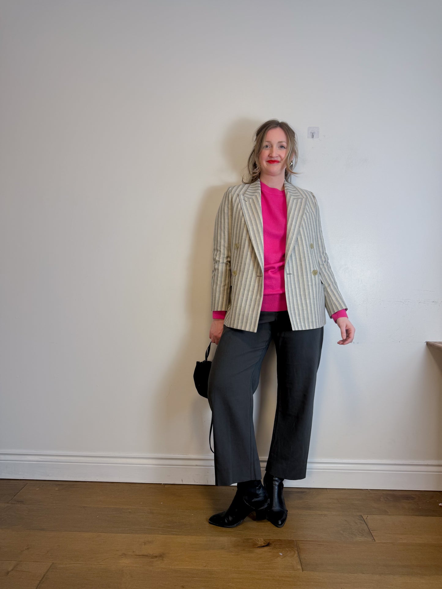LEMAIRE Barrel Leg Trouser in Charcoal (Size 44)