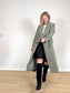 Torn by Ronny Kobo Tyra Peacoat in Moss Green (Size L)