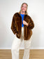 ALO Yoga "Ribbed Velour Mountain Side Shacket in Brow" (Size M/L)
