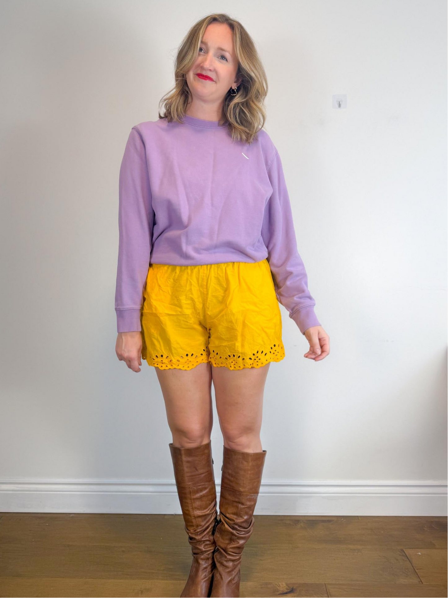 Saturdays New York City Crewneck in Purple SOLD AS IS (Size M)