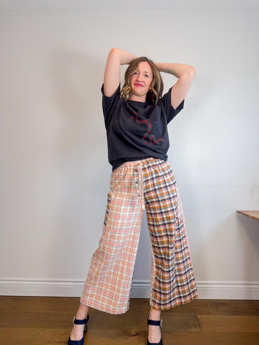 Onderbroeks Slow Fashion Flannel Patchwork Pants PANTS ONLY (Size XS-M)