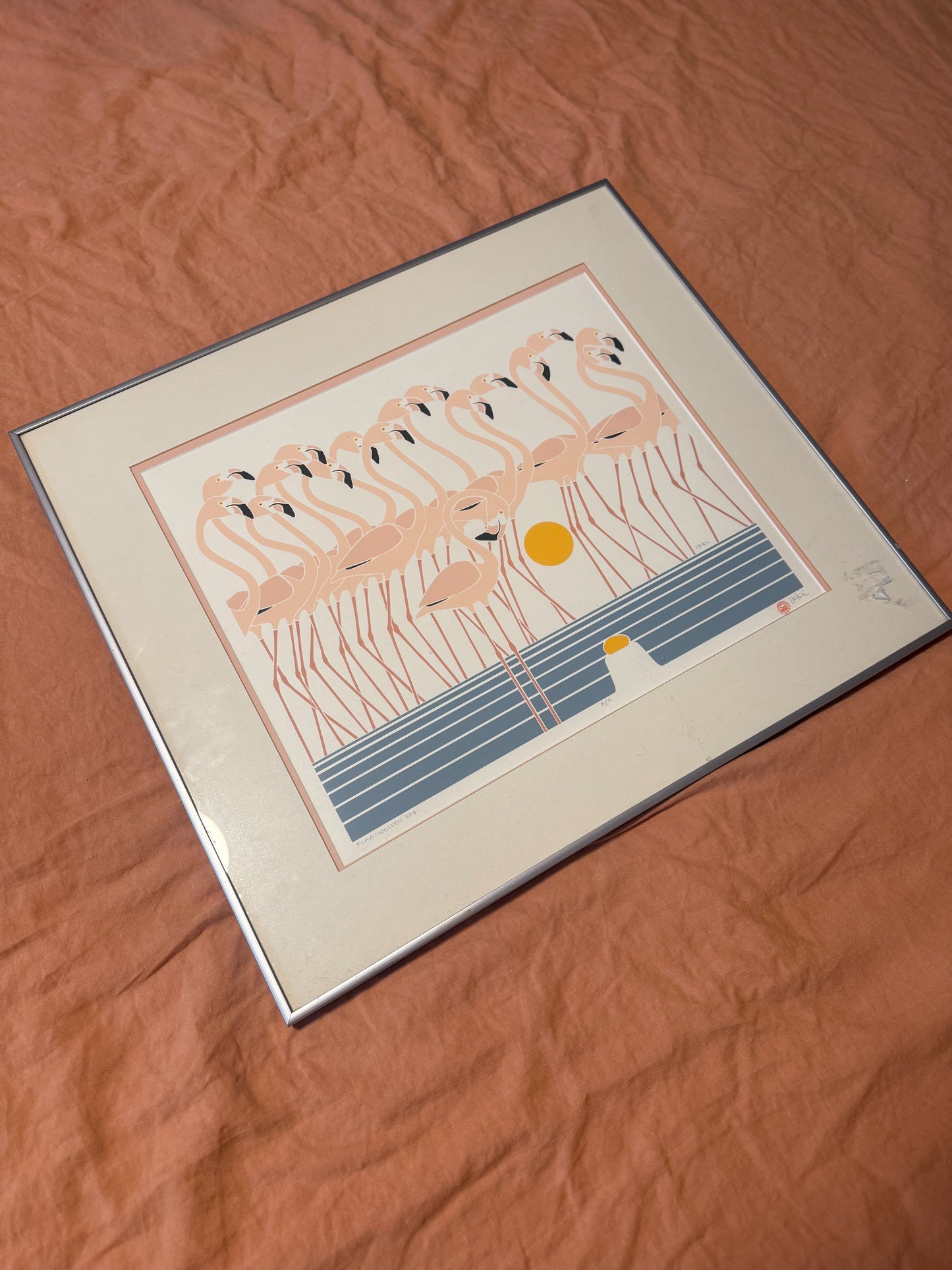 FLAMINGOLD Framed & Signed Print by Ikki Matsumoto (PICK UP OR LOCAL DELIVERY ONLY)