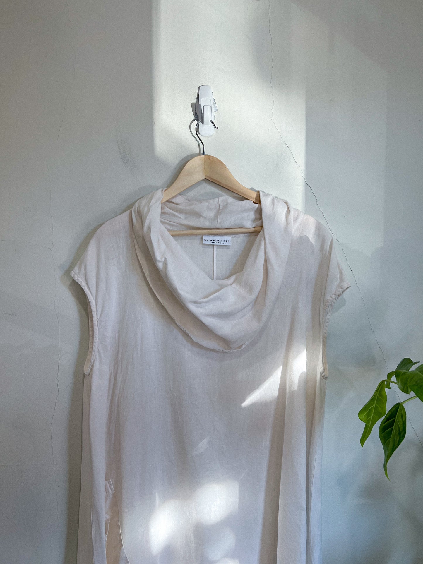 Bryn Walker "Henrietta Dress in White Light Linen" (Size XL)