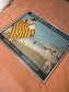 Vintage "Holidays in Belgium" Framed Poster ( PICK UP OR DELIVERY ONLY)