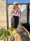 Caroline Constas Linen Twist Front Crop Top NWT (Size S)