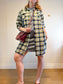 Barbour "Lunan Dress in Navy/Yellow Plaid" SOLD AS IS (Size L)