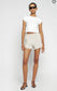 Reformation "Mila Linen Short in Oatmeal" (Size S/M)