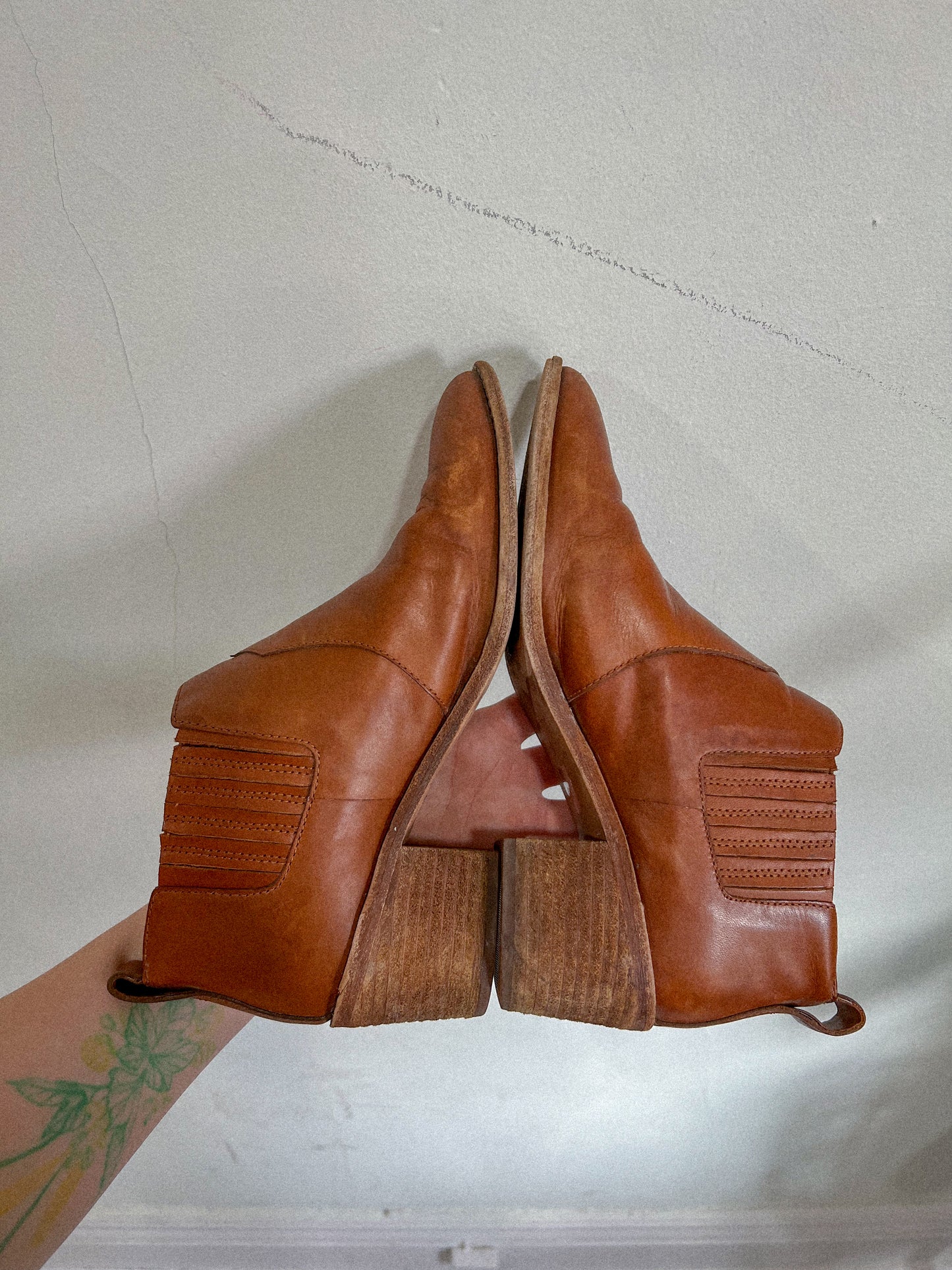 Madewell Brown Leather Ankle Boots (Size 8)