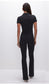 Good American "Fit for Success Bootcut Jumpsuit in Black" (Size S)
