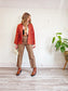 Only Child Slow Fashion "Cardiff Linen Work Jacket" in Terracotta (Size M/L)