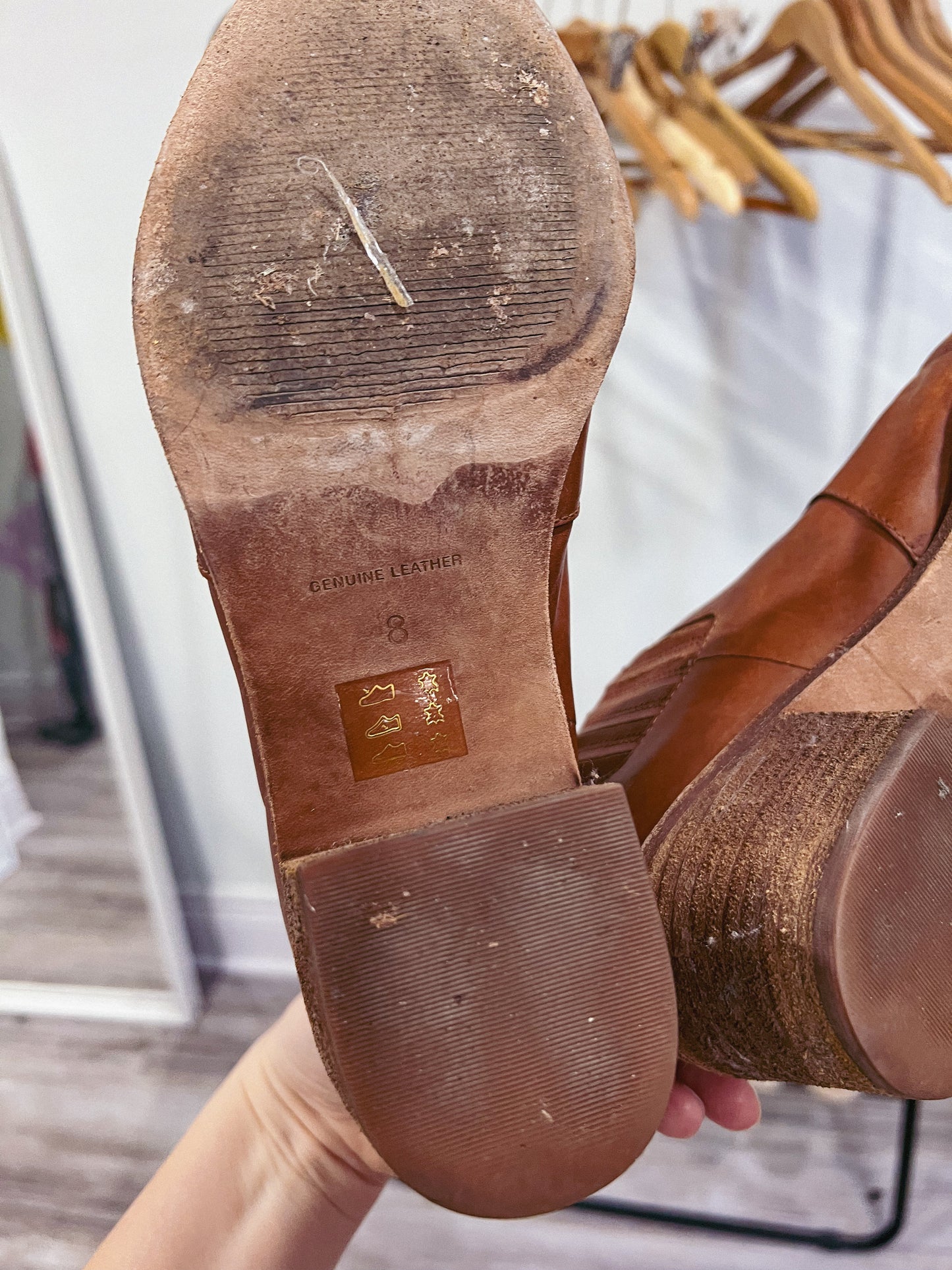 Madewell Brown Leather Ankle Boots (Size 8)