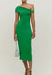 Reformation "Jamen Knit Dress in Kelly Green" (Size L)