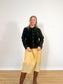 FLAX Linen Midi Skirt in Butter Yellow (Size L)