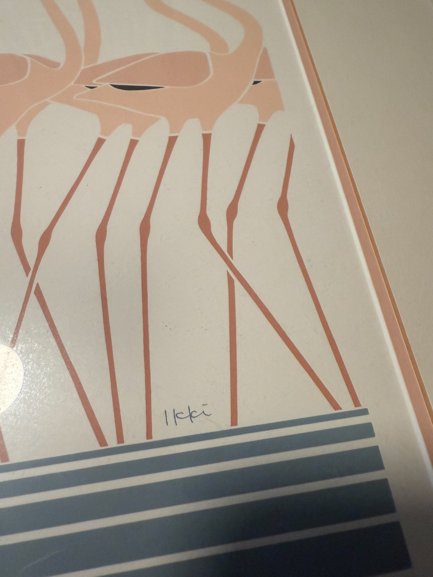FLAMINGOLD Framed & Signed Print by Ikki Matsumoto (PICK UP OR LOCAL DELIVERY ONLY)