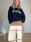 PE Nation Crewneck in Navy (Size XS-M)
