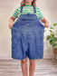 Vintage Short Denim Overalls (Size XXL)