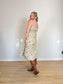 Wilfred "Genoa Linen Midi Dress in Sage Green Floral" (Size XL)