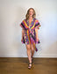 AMUR Sustainable  "Nyla Tie Front Dress" in Mixed Floral Print (Size L/XL)