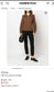 Vince Half Zip Pullover Jumper in Brown (Size M)