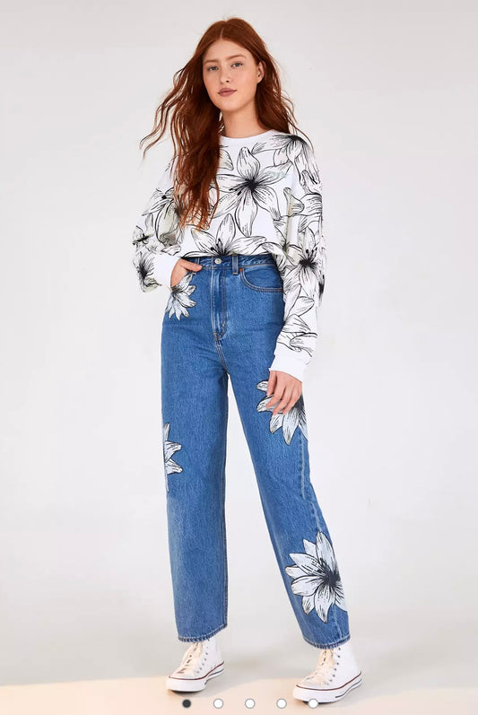 Levi's x FARM RIO "High Loose Women's Jeans" (Size 25)