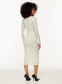 The Group Babaton Merino Wool "Henley Sweater Dress" in Heather Birch (Size M)