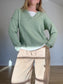 Anthropologie Design History Layered V-Neck Sweater (Size L)