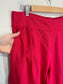 Abercrombie & Fitch Wide Leg Linen Pants in Red (Size L)