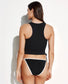 Knix "Sculpt Tankini Top in Black" (Size S)