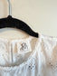 dRA Los Angeles White Eyelet Ruffled Blouse (Size S)