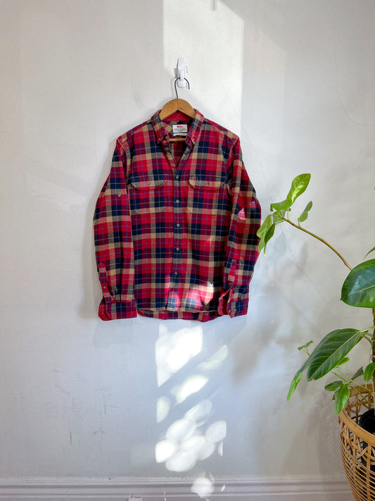 FJALL RAVEN Red Plaid Flannel Shirt (Size Men's M)