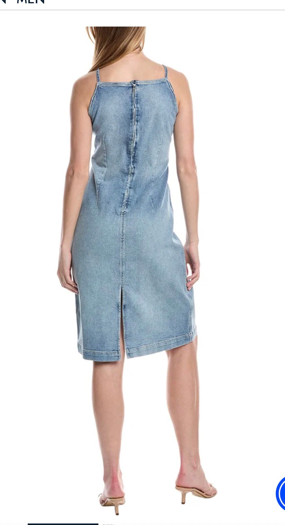 Anthropologie DL1981 "Esme Apron Denim Dress in Light Wash" (Size S)