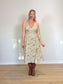 Wilfred "Genoa Linen Midi Dress in Sage Green Floral" (Size XL)