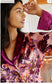 Anthropologie "Luxe Blouse in Purple Floral" (Size M)
