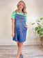 Vintage Short Denim Overalls (Size XXL)