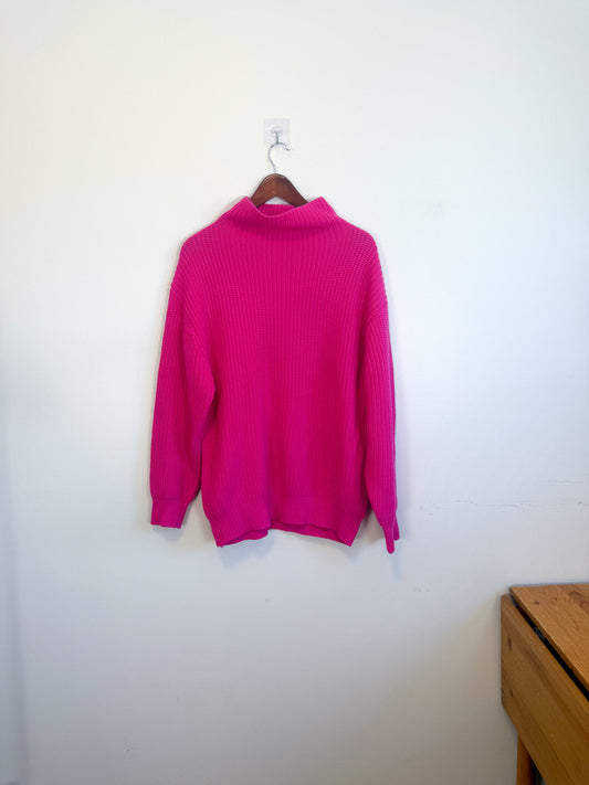 Wilfred "Montpellier Merino Wool Sweater in Hot Pink" (Size M)