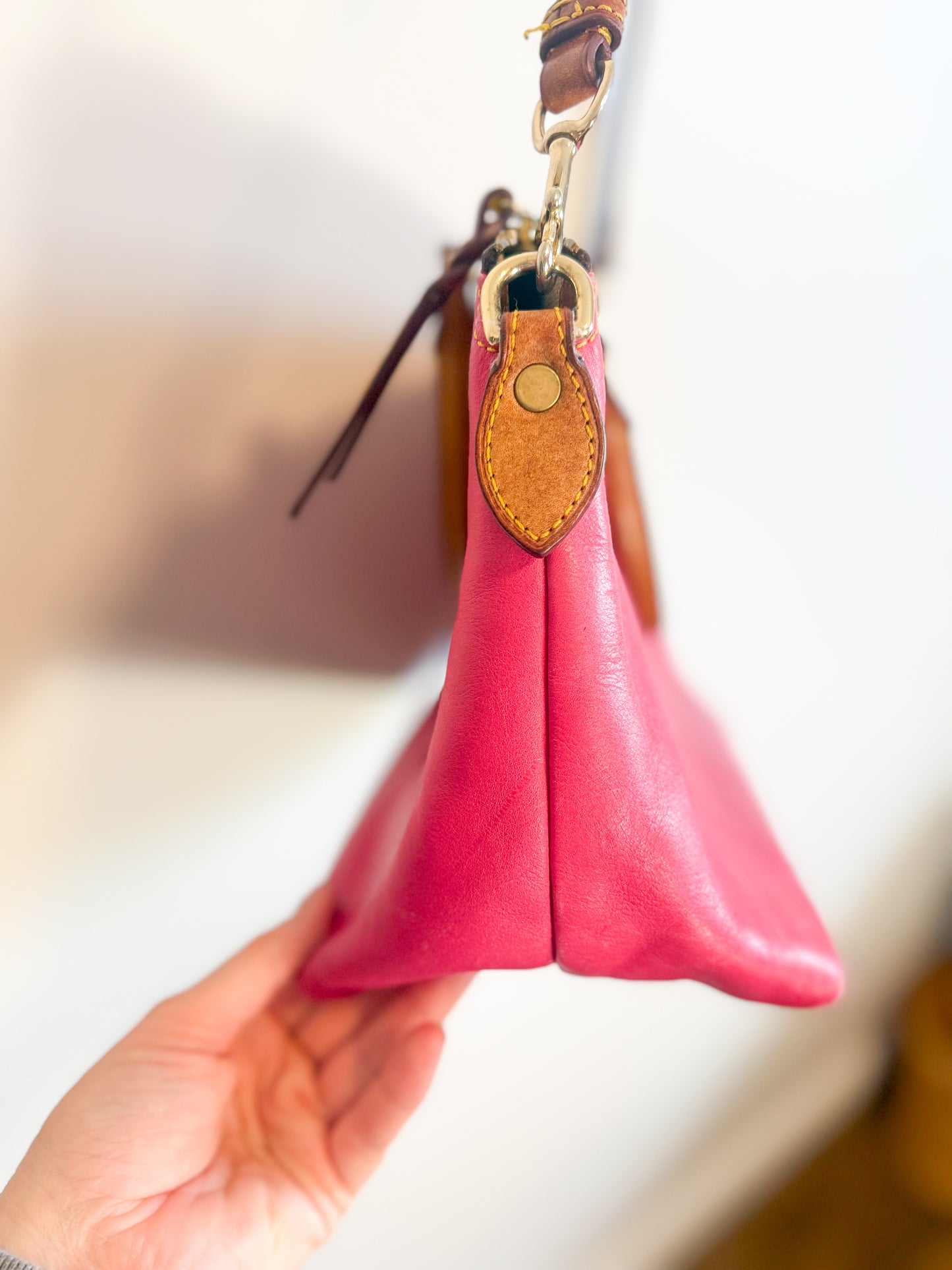 Dooney & Burke "Juliette Satchel Purse in Hot Pink"